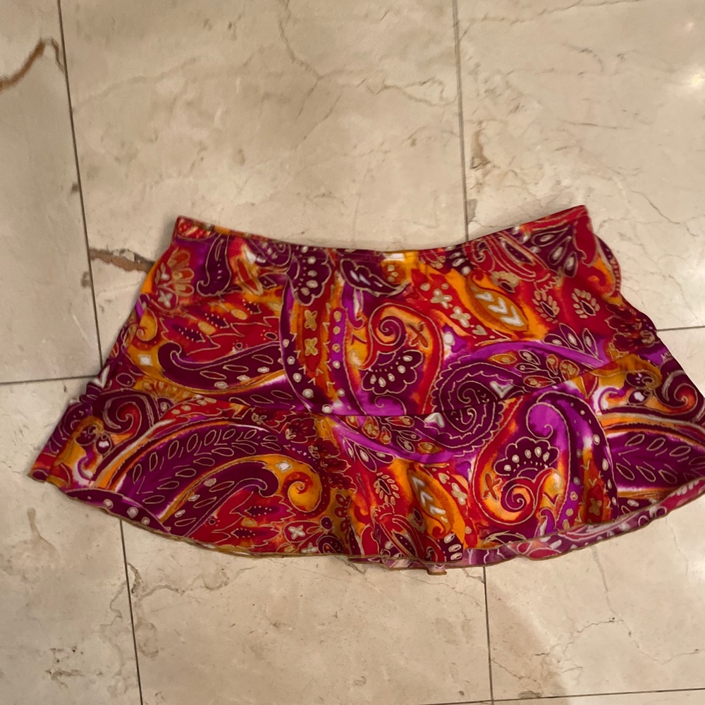 Victoria’s Secret Vibrant Paisley Swim Coverup Skirt